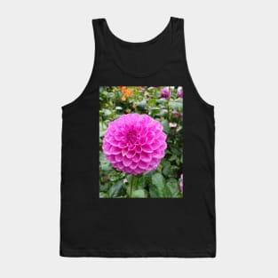 Rainy pink dahlia Tank Top